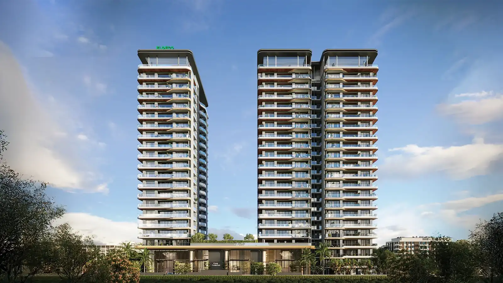 Eldeco Camelot towers, Sector 17 Dwarka (artist's impression)