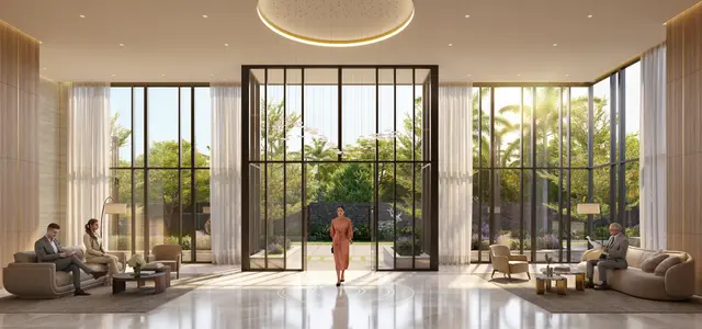 Eldeco Camelot double-height arrival lobby (artist's impression)