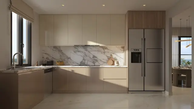 Eldeco Camelot modular kitchen render
