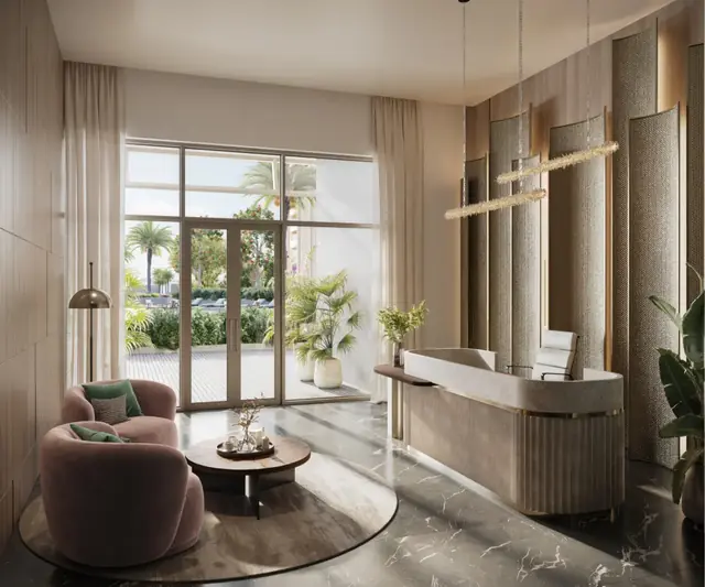 Eldeco Fairway Reserve clubhouse reception lobby