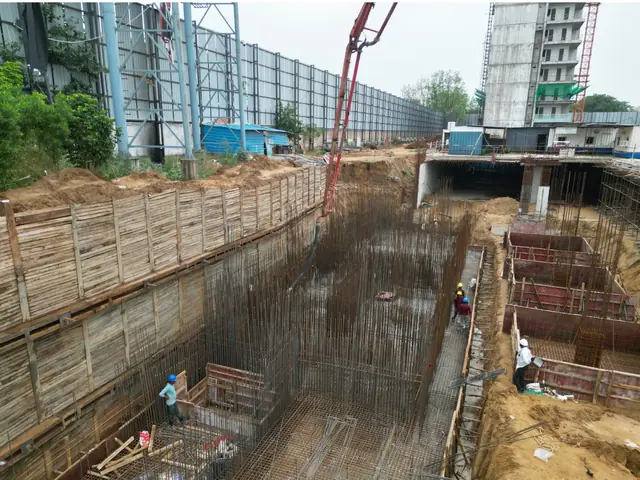 Eldeco Fairway Reserve basement raft and retaining wall works