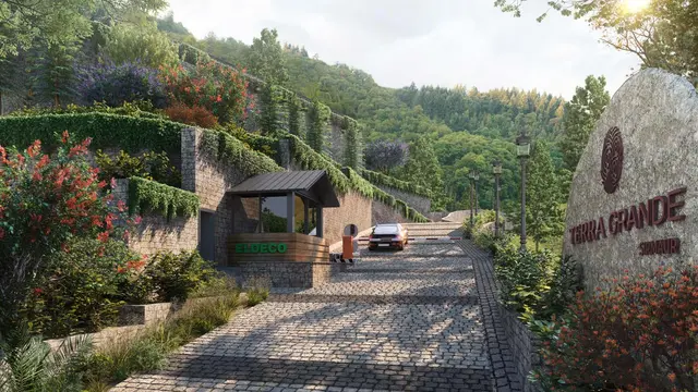 Eldeco Terra Grande Kasauli Hills estate entrance and guard house