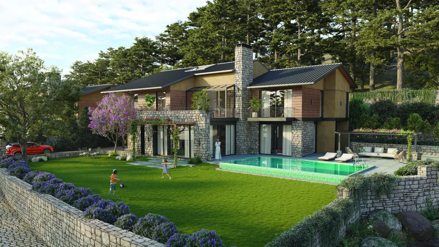 Terra Grande estate villa with private pool near Kasauli