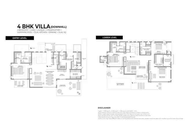 Eldeco Terra Grande Kasauli Hills 4 BHK Sal Estate downhill villa floor plan