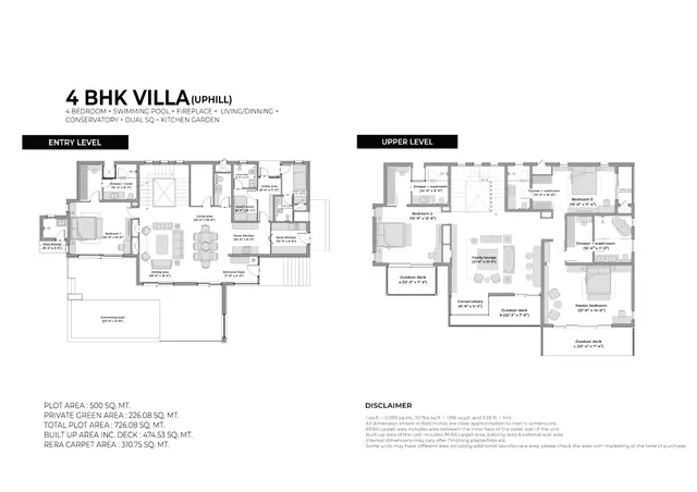 Eldeco Terra Grande Kasauli Hills 4 BHK Sal Estate uphill villa floor plan