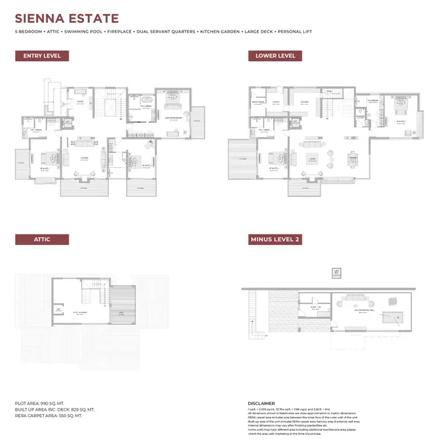 Eldeco Terra Grande Rishikesh Hills Sienna Estate 5 BHK villa floor plan